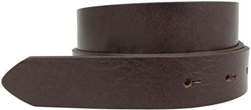 BELTINGER Gürtel aus Vollrindleder ohne Schnalle 3 cm | Jeans-Gürtel für Damen Herren 30mm | Chino-Gürtel | Braun 110cm