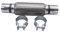 1 set SHLPDFM Flexible Exhaust Pipe 50.7 x 200/318mm Clamp-on Flexi Tube Joint Stainless Steel Flexible Tube Repair