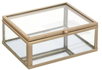 Atmosphera - Boîte à bijoux Mood - métal et verre - doré - 10x4-2 cm