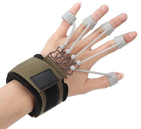 Focket Fingertrainer, 20Lb/40Lb Handgriff-Stärkung, Handstärkung, Finger-Widerstandsband, Gitarre, Fingerdehner, Hand-Yoga-Ausrüstung für Unterarm, Arthritis, Karpaltunnel (Grün 20 lbs)