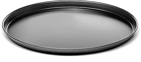 Forgast Bandeja Redonda para Pizza | Ø 40cm | Bandeja para Hornear | Bandeja Redonda | Sartén para pizza de chapa | Fabricado con un tipo especial de acero Bluesteel | Para cualquier tipo de pizza