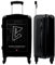 NoBoringSuitcases.com® Koffer groß Trolley Rollkoffer Reisekoffer mit 4 Rollen Fotokoffer - F1 - Rennen - Bahrain International - Autokurs - Weiß - 67x43x25cm - 90 Liter