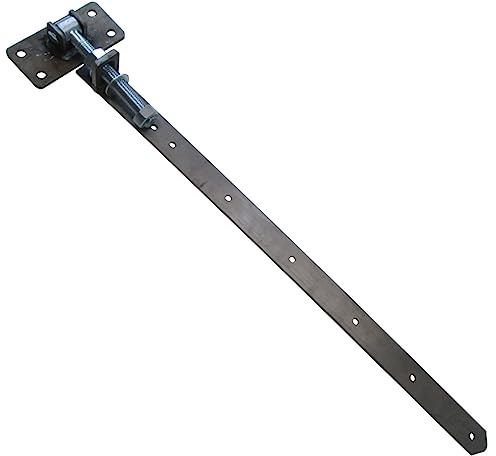 SOTOOLS 2 x Gartentorband, M20, 800-870 mm, verstellbar, Stahl unbehandelt | Ladenband, Stahl.
