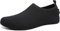 SAGUARO Zapatillas de Estar por Casa Hombre Mujer Zapatos de Casa Ligero Comodas Pantuflas Flexible Antideslizante, Negro Aceite 40/41EU