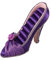 TOPPERFUN Weihnachtsgeschenke Für Schmuck Display Stand Regalos Navideños Para Hombres Display Stand Stilvolle High Heel Schmuck Stand Organizer Violett Ohrringe Halterung Mann