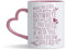 Crunchy Carrots Gilmore Girls Mug - Where You Lead I Will Follow Anywhere 325 ml Farbiger Herzgriff Keramik Kaffeetasse für Geburtstag, Weihnachten, Beste Freundin (Rosa Herzgriff)