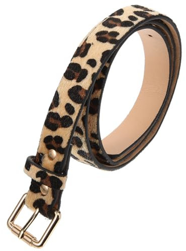CALLARON Leoparden Ledergürtel Leopard Belt 2st Damengürtel Damen Gürtel Leopardengürtel Für Hosen Ledergürtel Für Damen Pu-ledergürtel Leopardenmuster Schmücken Fräulein Fashion Belt