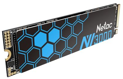 Netac NVMe SSD PCIe 3.0 M.2 2 TB NVMe SSD 2280 mm unidad interna de estado sólido hasta 3100 MB/s de alto rendimiento para PC portátil, NV3000
