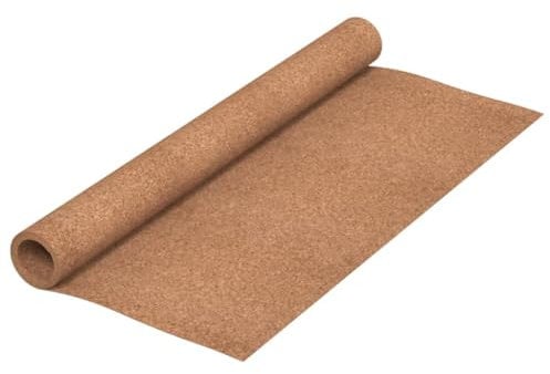 vidaXL Rouleau de Liège, Sous-couche de Sol Insonore, Feuille de Liège Isolation Thermique, Décoration Murale Intérieur, 100x800 cm 8 mm