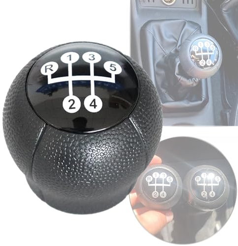 Juttzzei Vauxhall Auto Schaltknauf, Manuell Schaltknauf 5 Gang für Vauxhall Opel Corsa B Corsa C Combo C Vectra B Astra G Astra F Meriva A Schalthebel, ABS Kunststoff Opel Corsa C Schaltknauf-Schwarz