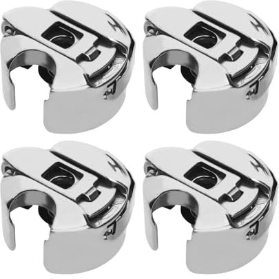 Be In Your Mind 4-teilige Spulenkapsel aus Edelstahl 22,5 X 13mm Kompatibel mit Juki DDL-5550 DDL-8100 DDL-8300 DDL-8500 DDL-8700 Einnadel-Nähmaschine für Frontlader