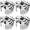Be In Your Mind 4-teilige Spulenkapsel aus Edelstahl 22,5 X 13mm Kompatibel mit Juki DDL-5550 DDL-8100 DDL-8300 DDL-8500 DDL-8700 Einnadel-Nähmaschine für Frontlader