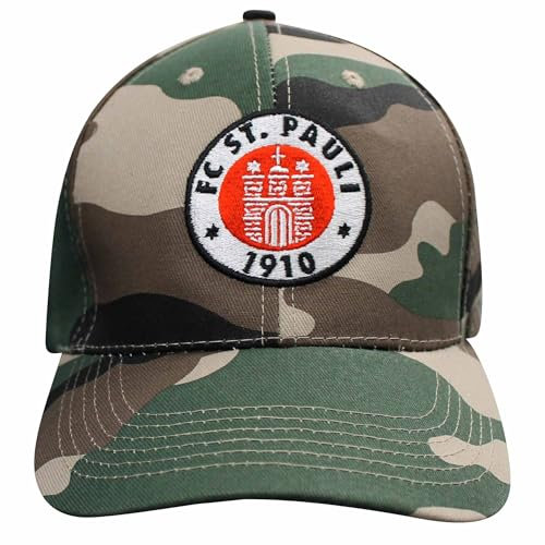 Beyond Happy FC St Pauli Wappen Baseball Cap Erwachsene St Pauli Fußballwappen Baseballkappe, mehrfarbig, Einheitsgröße