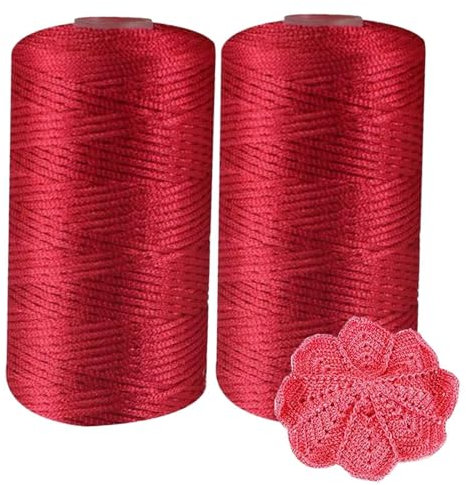 De Crochet, 2 Piezas De Seda De Hielo, Lino De Hielo para Sombrero De Sol De Verano, Bolso De Ganchillo Tejido A Mano, Cojín