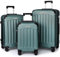 TANTOMI Koffer Set 3-Teilig Hartschale | Leicht ABS-Reisekoffer Set mit 360°-Spinner-Rollen, Gepäck-Sets mit 3 Stelige-Zahlenschloss & Teleskopgriff | Luggage Set (M/L/XL, Helles Dunkelgrün)