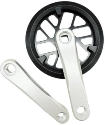 Dickly Fahrrad-Kurbelgarnitur, Fahrrad-Kurbelarm-Set, 32 Zähne, Fahrradzubehör, Teile aus Aluminiumlegierung, Kurbelgarnitur mit Vierkantkegel für das, 15.2 cm