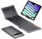 ProtoArc XK01 TP Bluetooth Tastatur Faltbare mit Touchpad - QWERTZ Deutsch, iPad Tastatur für iOS, Android, Windows Laptop PC Tablet - Grau