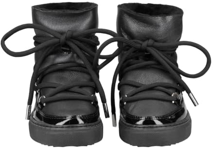 INUIKII Boots Gloss, Glattleder, Schwarz, Damen EU 38