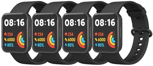 Wamne - Cinturino in silicone per Xiaomi Mi Watch Lite 2, 4 pezzi, per Redmi Watch Lite 2