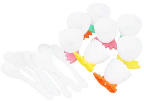 BESTOYARD 8 Set Portauova Utensili da Cucina Carini Portauova di Pasqua Portauovo di Pasqua Vetrina per Uova Simpatico Portauovo Accenti di Festa di Pasqua Portauova Morbidi Portauovo da