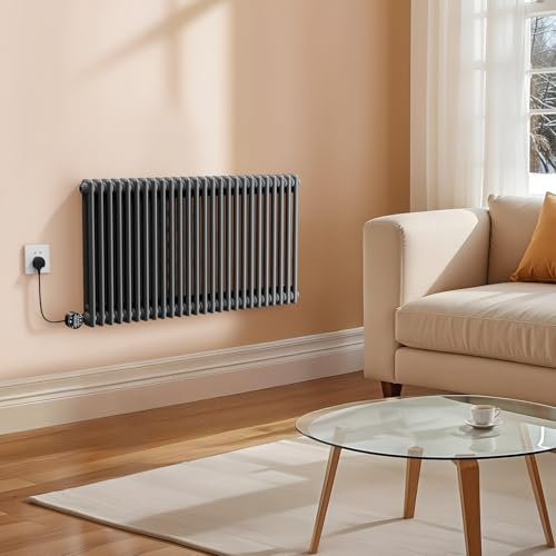 Warmiehomy Oil Filled Radiator, Wall Mounted Electric Radiators, 26 Column Double Electric Heater, 5 Modes, 7d/24h Timer, Child Lock, App WIFI Control, Touch Screen Adjustable Thermostat, 60 * 119cm