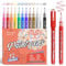 Alitastro 12 Colors Nail Art Pens Quick-drying 3D Nail Polish Pens Waterproof 0.7mm Nail Pens for Nail Art French Manicure Pen Extra Fine Tip Nail Art Drawing Pen for crafting