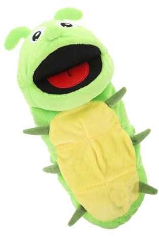 KICHOUSE Handpuppe Raupe Plüschtier Interaktive Insekten Handpuppe Aus Beweglicher Mund Für Geschichtenerzählen Für Kreativität Und Kommunikation