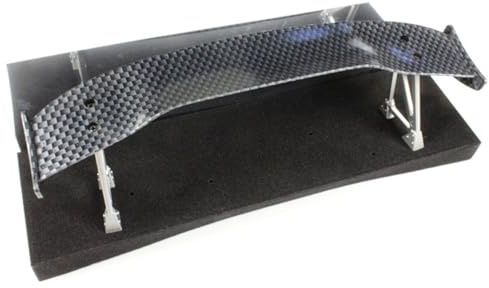 LXYTT 1/10 RC Auto Kunststoff Carbon Fiber Muster Heckspoiler Spoiler Drift On Road Schwarz(HY00496)