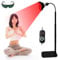YEZMEK 54W Infrarotlampe mit Ständer – Rotlichtlampe mit 660nm & 850nm LEDs, 5 Helligkeitsstufen, Augenschutz für Gesicht & Körper