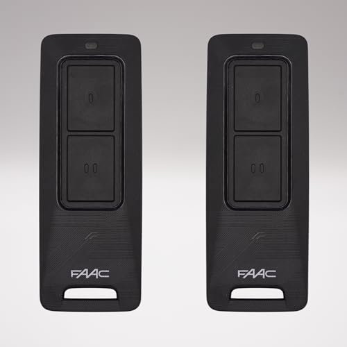 XT2 433/868 FDS – Télécommande portail 2 canaux – Réf. 787017 - Nouvelle génération – Bi-fréquence 433 + 868 MHz - rétrocompatible SLH + 1 Porte-clés DOMOBIP (Noir - Lot de 2)