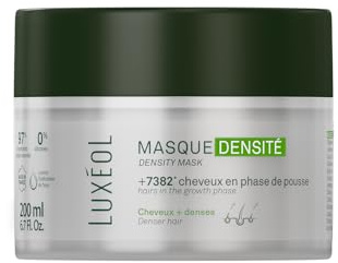 LUXÉOL - Masque Densité - +7382 Cheveux En Phase De Pousse* | Apporte Force, Brillance & Densité - 97% d'ingrédients d'origine naturelle - Sans Silicones - Fabriqué en France - 200 ml