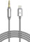 (Apple MFI Certified) iPhone Aux Lightning Cord to Male 3.5mm Auxiliary Cable (iPhone Audio Link to Car Jack, Headphones & Speakers) (Gray)