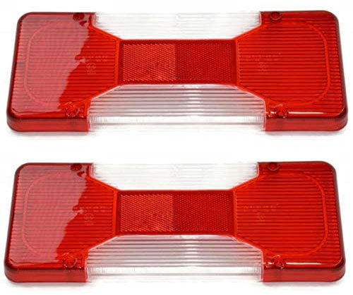2 Stück Lichtscheibe Glas Ersatzglas Rückleuchten Rücklichtglas LKW PKW DAILY 2006-2023 Anhänger Heckleuchte Pritsche E-MARK E-Prüf