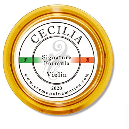 CECILIA 'Signature Formula' Kolophonium für Violine, Kolophonium speziell formuliertes Violinenkolophonium für Violinbögen (neue 'Liquid Form Blending Methode') (MINI (Half Cake))