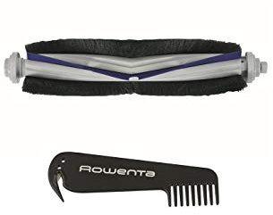 Rowenta Brosse turbo poils animaux et brossette, Compatibles avec les aspirateurs robot Explorer 40 Noir/Gris