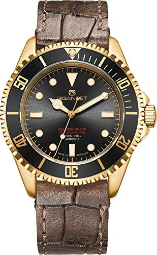 Gigandet Herren-Automatikuhr Sea Ground 300 - Made in Germany - Saphirglas - Swiss Super Luminova - Edelstahl - 300m/30bar wasserdicht - G300V-010