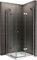 Cabine de douche d'angle 70x90 cm verre transparent Hauteur 180 cm