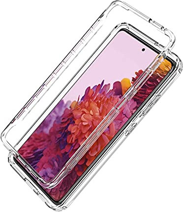 NWNK13 Coque pour Samsung Galaxy S21 Ultra 5G,Transparente,Fine,Avant et arrière,360°,Protection d'écran intégrée,Gel de silicone,Coque de téléphone portable pour Samsung S21 Ultra (Transparent)
