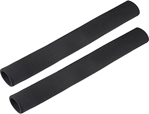 uxcell Schaumstoffschlauch für Griff-Griffstütze, Rohrisolierung, 35 mm Innendurchmesser, 45 mm Außendurchmesser, 390 mm Länge, Schwarz, 2 Stück