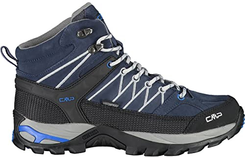 CMP - Rigel Mid Trekking Shoes Wp, B.Blue-Cemento, 45