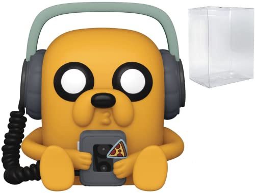 Funko Pop! Animation: Adventure Time – Jake mit Spieler, Vinyl-Figur (gebündelt mit kompatibler Box-Schutzhülle), mehrfarbig, 9,5 cm