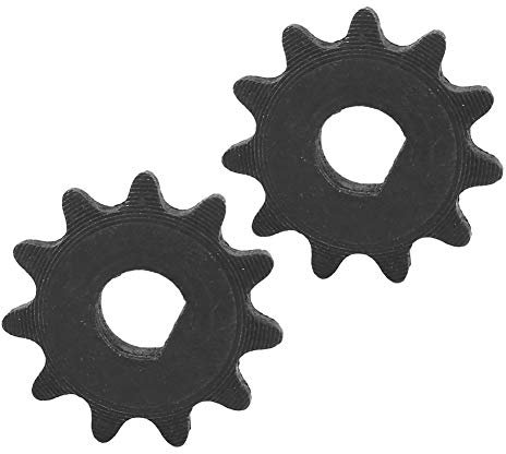 Ausla Elektroroller Kettenrad, 2 Stück Fahrrad 11T Zahnrad Ritze E Scooter Ritzel Zähne Stahl Kettenrad für 25H-Kette