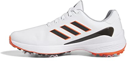 adidas Men's ZG23 Golf Shoe, Footwear White/Core Black/Semi Solar Red, 9.5 UK