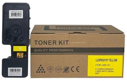 MR CARTRIDGE Ersetzen der wiederaufbereiteten Tonerkartusche Utax PK-5015 PK5015 für Utax PK 5015 Tonerkartusche für Utax P-C2566W P-C2655W P-C2650DW Kapazität 3000 Seiten 1-Pack Gelb
