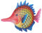 Yardwe Fisch Eisen Hängendes Ornament Wandkunst Metall Fisch Wanddekoration Für Zuhause