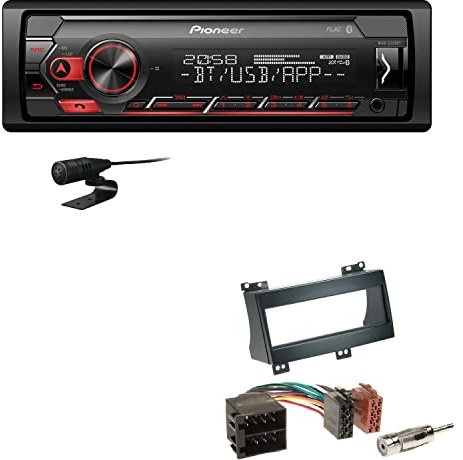 Pioneer MVH-S320BT 1-DIN Bluetooth Autoradio USB FLAC Spotify mit Einbauset passend für KIA Cee'D Cee'D SW Pro Cee'D 2007-2011 schwarz