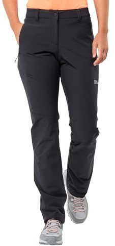 Jack Wolfskin Damen Holdsteig Pants Wanderhose, Schwarz, 88 EU