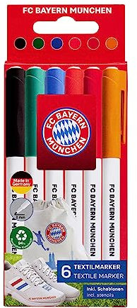 FC Bayern München Kinder Textilmarker 6er-Set