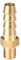 GatherTOOL 5Pcs/set Outter Dia 3mm/ 4mm/ 5mm /6mm /8mm/ 10mm OD Hose Barb M3 M4 M5 M6 M8 M10 Metric Male Thread Brass Pipe Fitting Coupler Connector Adapter (Size : M4 to 3mm)