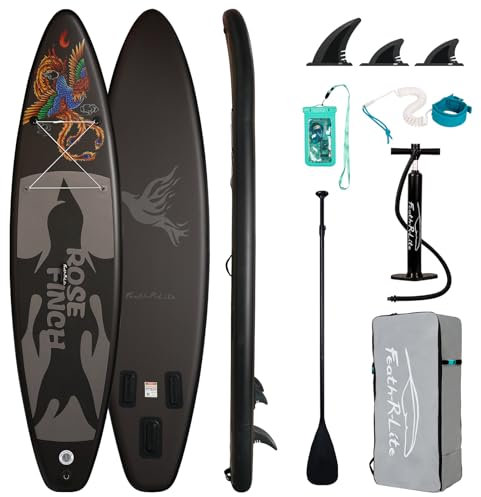 FEATH-R-LITE Tabla de Surf Hinchable Stand Up Paddling Sup Board con Remo Ajustable/Bomba/Mochila/Correa/Bolsa Impermeable